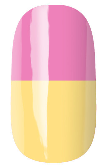 RUNAIL 2947 гель-лак термо, розовый - бледно-желтый / Thermo