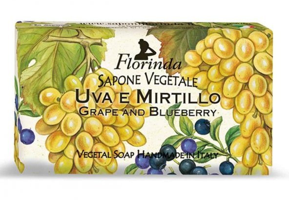 FLORINDA Мыло растительное, виноград и черника / Uva e Mirti