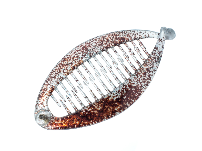 LA FRANCE Заколка-рыбка Риш, серебристый, коричневый