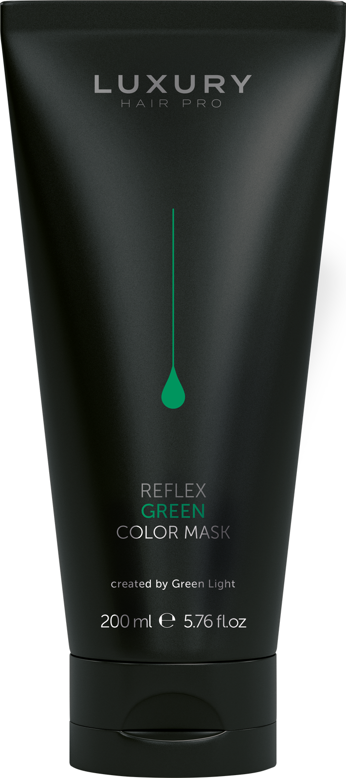GREEN LIGHT Маска оттеночная для волос, зеленая / Reflex Col