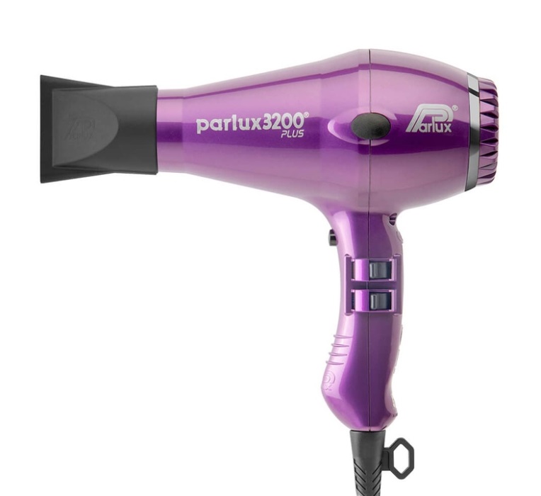 PARLUX Фен Parlux 3200 Plus фиолетовый, 2 насадки 1900 Вт
