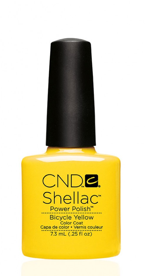 CND 90513 покрытие гелевое / Bicycle Yellow SHELLAC 7,3 мл