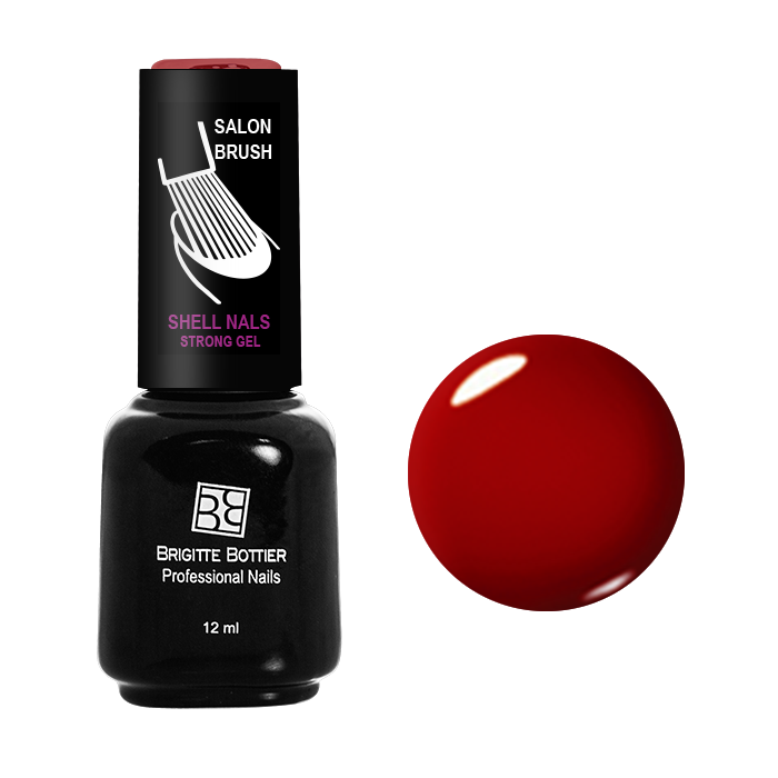 BRIGITTE BOTTIER 906 гель-лак для ногтей, красный рубин / Sh