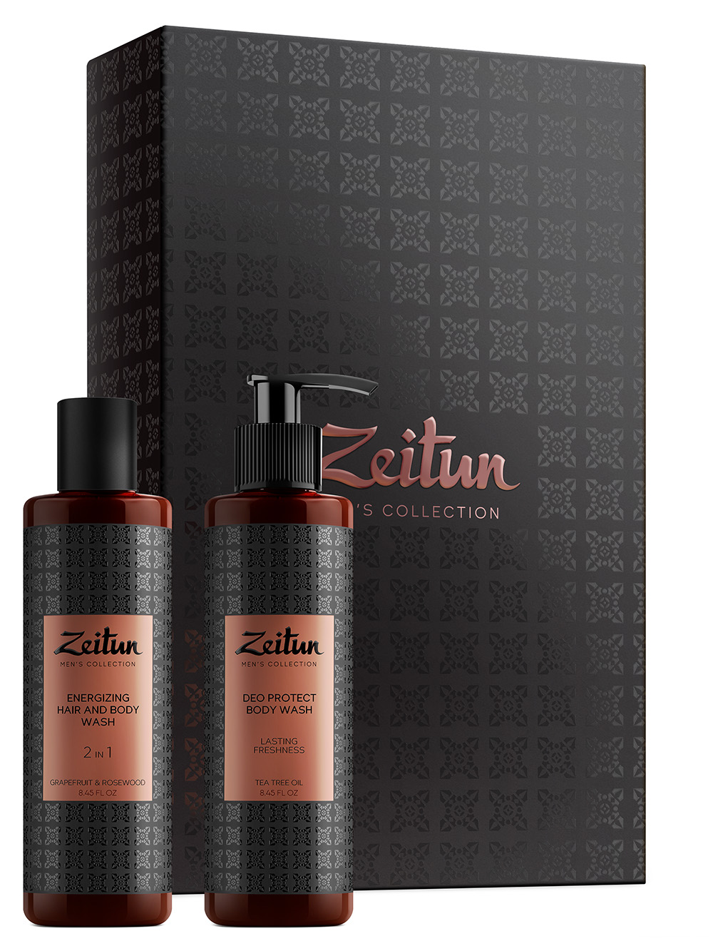 ZEITUN Набор подарочный для мужчин Заряд энергии (фито-шампу