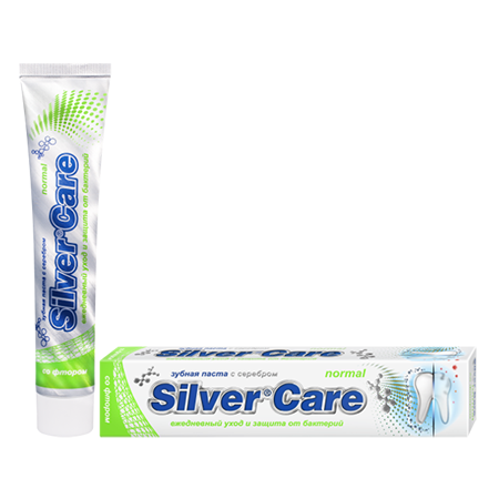 Зубная паста normal со фтором для взрослых silver care
