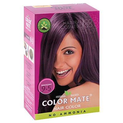 Натуральная краска для волос на основе хны color mate  (тон 