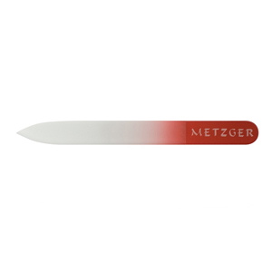 Стеклянная пилочка 195 mm metzger (цвет красный)