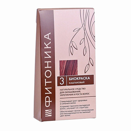 Биокраска для волос фитоника №3 (цвет каштановый) (150 гр)
