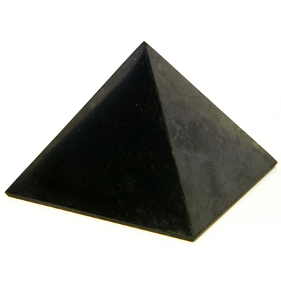 Пирамида из шунгита полированная 3 см шунгит