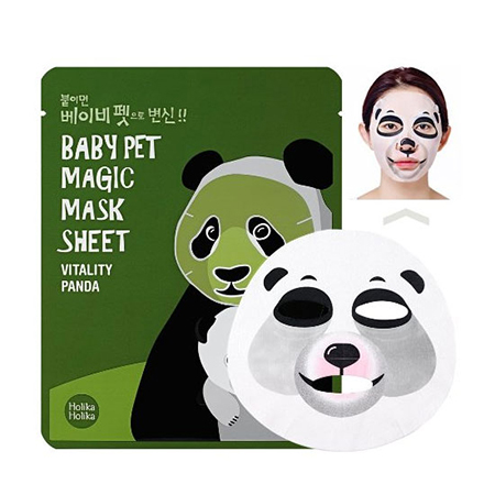 Тканевая маска панда baby pet holika holika