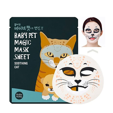 Тканевая маска кошка baby pet holika holika