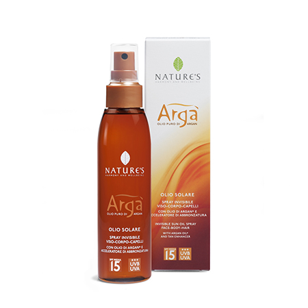 Arga масло спрей для лица, тела и волос spf-15 с арганой и э
