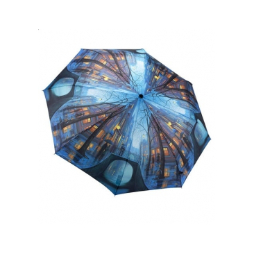 Складной зонт дождливый вечер galleria