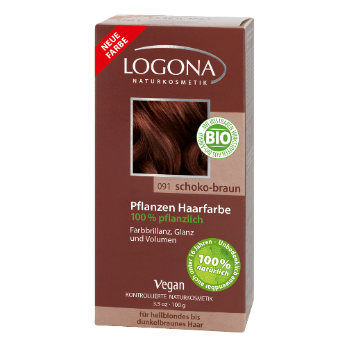 Растительная краска для волос 091 «шоколадно-коричневый» log