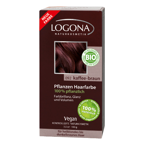 Растительная краска для волос 092 «кофейно-коричневый» logon