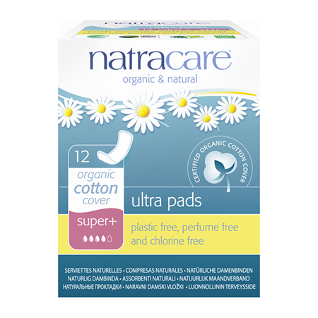 Натуральные женские прокладки ultra pads super-plus natracar