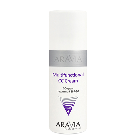 Cc-крем защитный spf-20 multifunctional cc cream aravia prof