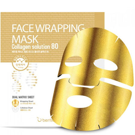 Маска для лица с коллагеном face wrapping mask collagen solu