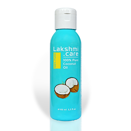 Кокосовое масло 100% pure coconut oil, 100 мл lakshmi care
