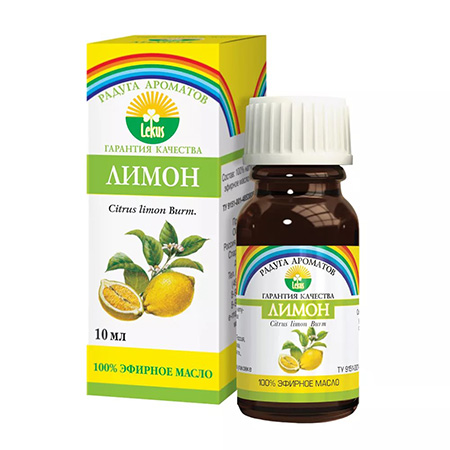 Эфирное масло лимон 10 мл lekus