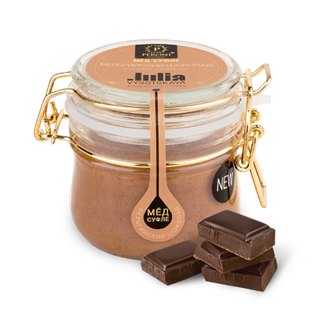 Мед-суфле бельгийский шоколад с фундуком 250 мл peroni honey