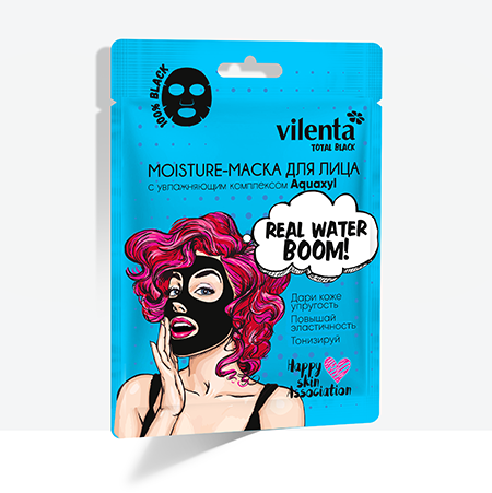 Moisture - маска для лица real water boom! vilenta