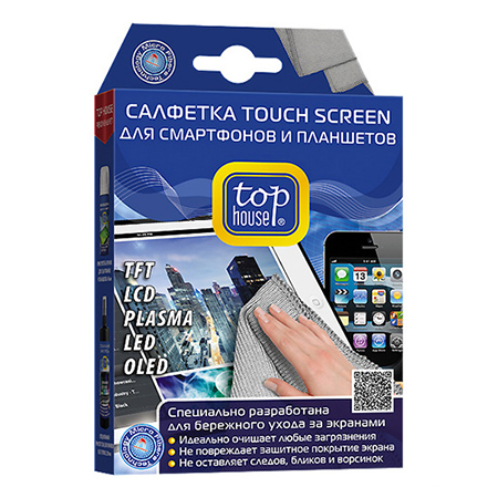 Салфетка touch screen для экранов смартфонов, планшетов top 