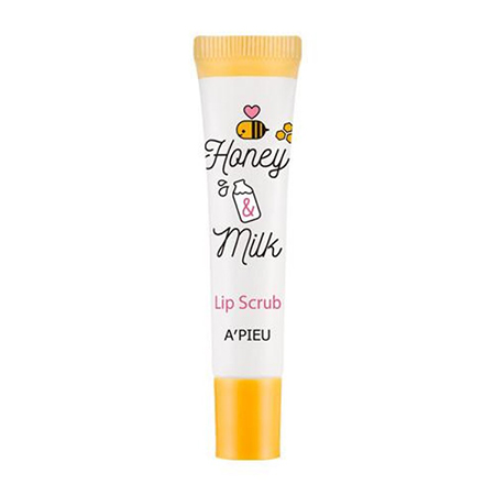 Скраб для губ honey & milk lip scrub a'pieu