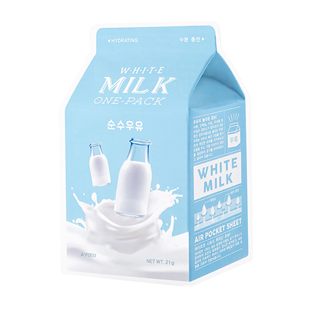 Тканевая увлажняющая маска с молочными протеинами white milk