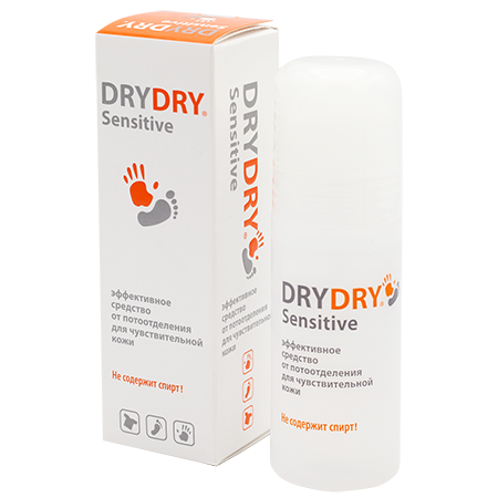 Dry dry sensitive эффективное средство от повышенного потовы