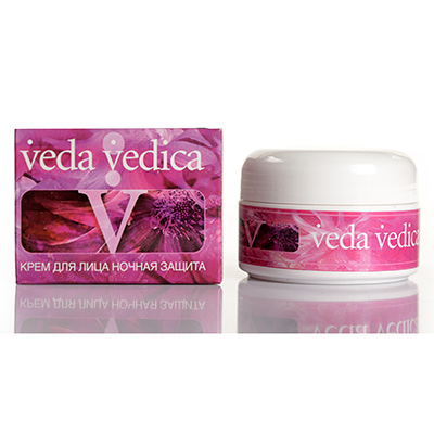 Крем для лица «ночная защита» veda vedica