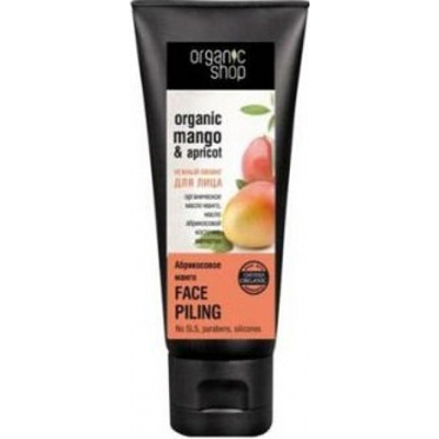 Пилинг нежный для лица «абрикосовый манго» organic shop