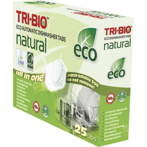 Натуральные эко таблетки для посудомоечных машин tri-bio
