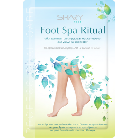 Shary, Маска-носочки для ног Foot Spa Ritual, 22 г