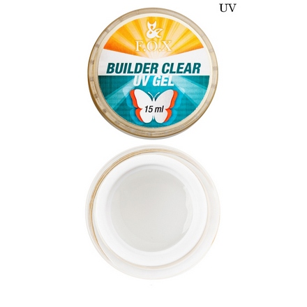 FOX, моделирующий 3-фазный прозрачный гель Builder Clear Gel