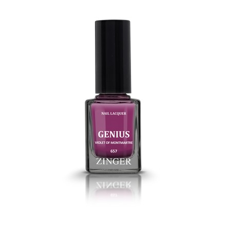 Zinger, Лак для ногтей Genius, цвет Violet of Monmartre