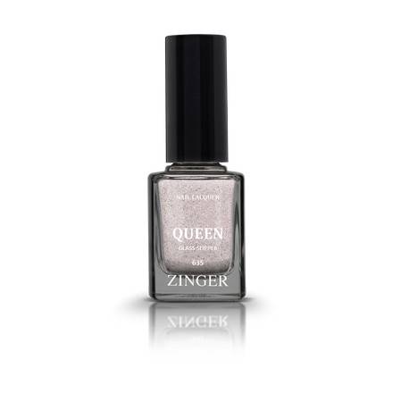 Zinger, Лак для ногтей Queen, цвет Glass slipper