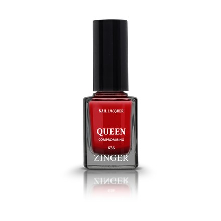 Zinger, Лак для ногтей Queen, цвет Compromising